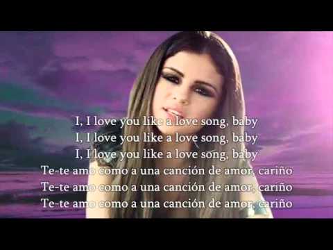 Selena Gomez The Scene Love You Like A Love Song Spanish English Lyrics Subtitles