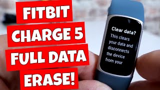 How To FULL Factory RESET Fitbit Charge 5 Erase ALL User Data screenshot 3