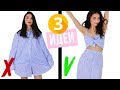 DIY 3 ИДЕИ | ПЕРЕДЕЛКА из РУБАШКИ в СТИЛЬНОЕ ПЛАТЬЕ