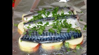 Скумбрия в Духовке с Яблоками. Как Запечь Скумбрию в Духовке. ПОСТНОЕ БЛЮДО/Baked Mackerel Скумбрия в Духовке с Яблоками. Как Запечь Скумбрию в Духовке. ПОСТНОЕ БЛЮДО/Baked Mackerel