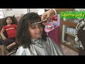 Baby Blunt Cut full tutorial/ बच्चों के बाल कैसे काटे💇/How to cut medium length to short hair cut
