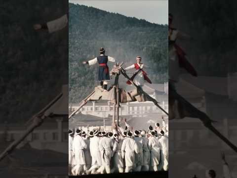 한국 전통 곡예의 압도적 스펙터클! 하늘을 걷는 곡예사들 🎪 #shorts #shortvideo