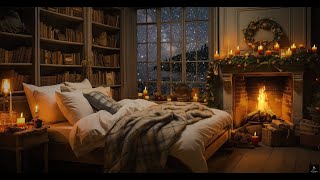 Christmas Soft Jazz Music Relaxing  in Cozy Living room - Smooth Jazz Music for Relax, Study & Work