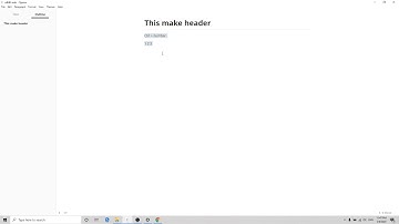 How to use header in Typora