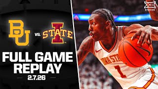 Baylor vs. #7 Iowa State Full Game Replay (2.7.26) | 2025-26 Big 12 Men's Basketball