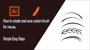 How to create and Save Custom Brushes (Mouse Only) || Adobe Illustrator || Bash Graphics