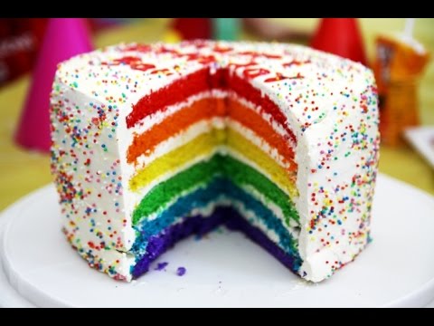 Как приготовить радужный торт? / How to make a rainbow cake?