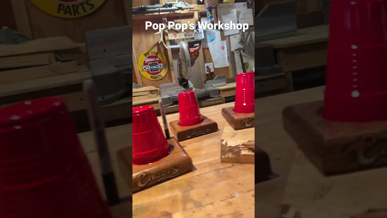 Pop Pop’s Workshop: Red Solo Cup/ Party Cup Holders..project complete 🙌