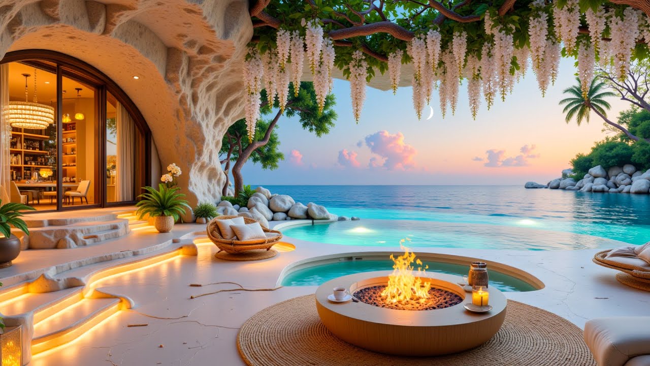 Relaxing Smooth Fireplace Jazz - Mellow Jazz Tunes for Focus, Relaxation🎶Cozy Retreats