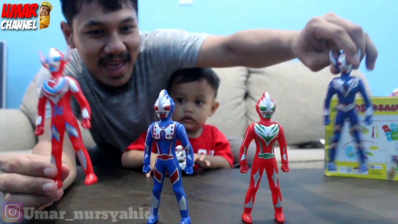 MAINAN BARU ROBOT ULTRAMAN & CETAKAN DINOSAURUS || MAINNYA ...