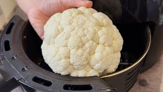 I put cauliflower in the air fryer…wow so good!! One of my favourite ways!! ~Vegan~