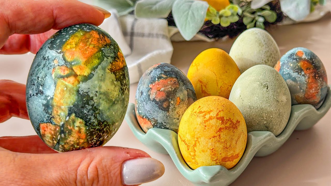 Неожидала, что это ТАК ПРОСТО! Как покрасить яйца на ПАСХУ?