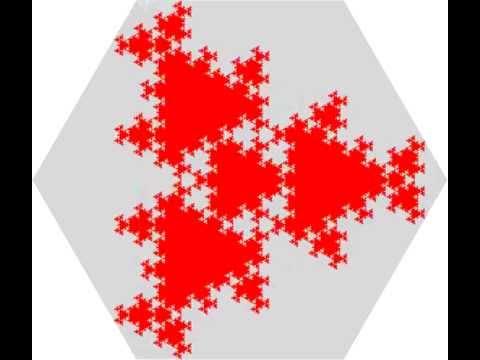 Fractal curves generated from a triangular lattice