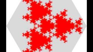 Fractal curves generated from a triangular lattice