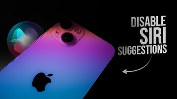 How to Disable the Siri Suggestions on iPhone (tutorial)