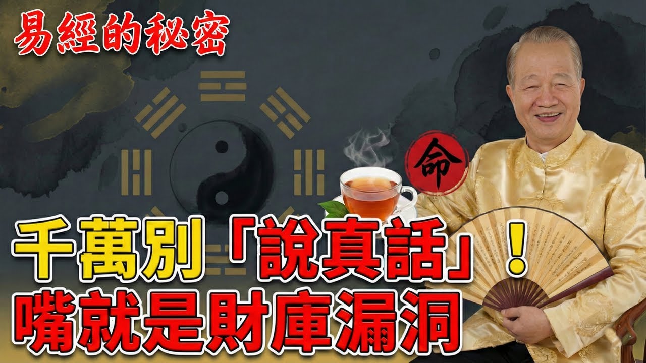 【認知覺醒】你以為「說真話」是美德？曾教授點破：那是釘在心上的毒釘子，正在悄悄洩露你的三代福報！#曾仕強 #易經 #中國式管理 #人生智慧 #國學 #處世哲學 #人性#職場#修身#智慧#福報#傳統文化