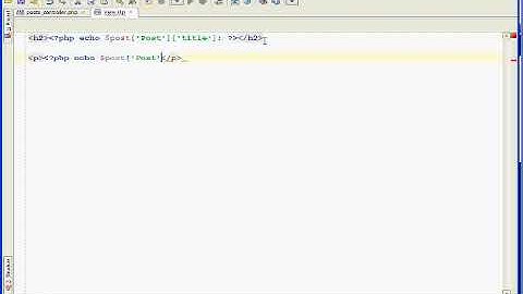Cake PHP  Tutorial Part 4   Using the Read and Html Link Methods