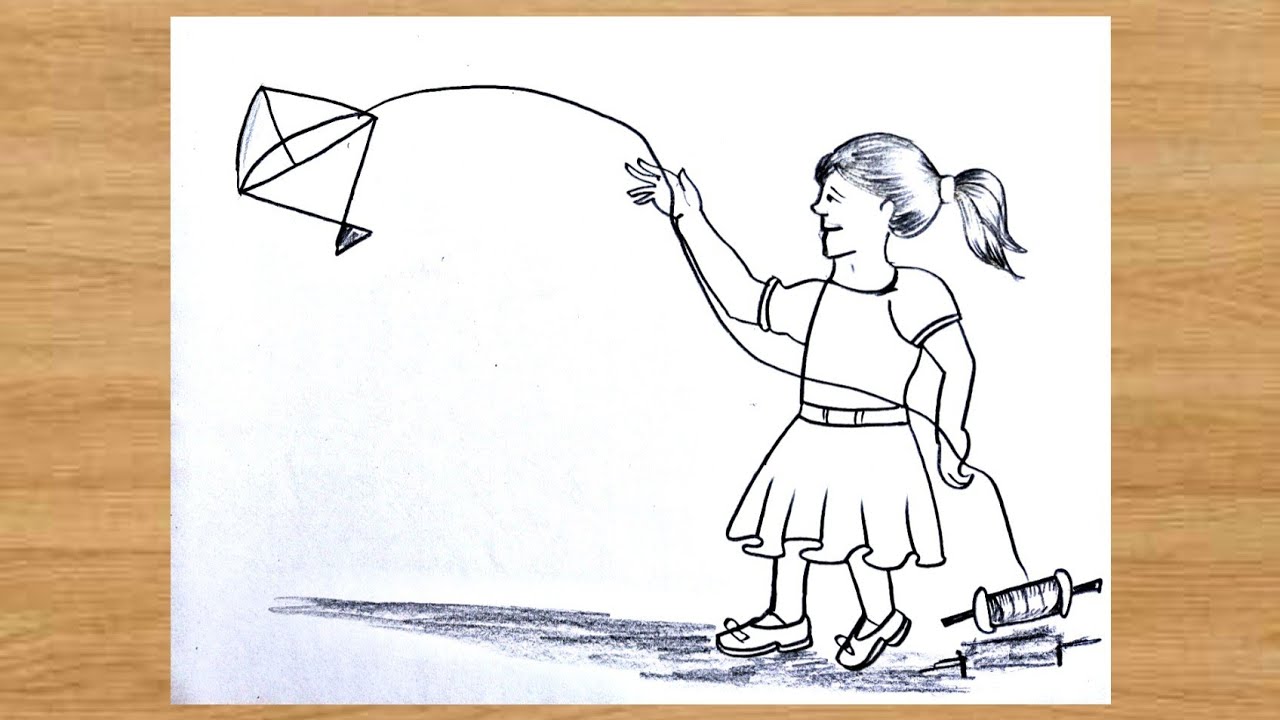 Father's Day Drawing || Father and Son Flying Kites || Step by Step Penc...  | Father's day drawing, Drawings, Easy drawings