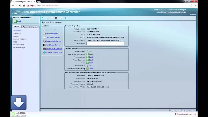 Cisco UCS C Series Firmware Upgrade