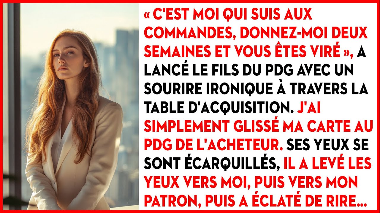 Je Lui Ai Tendu Ma Carte, Le Pdg A Ri, Cela A Mis Fin À Sa Carrière...