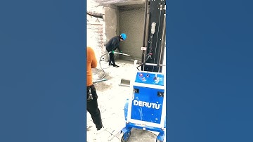 Derutu plastering wall machine DM work with #mortara spraying wall machine #highefficiency