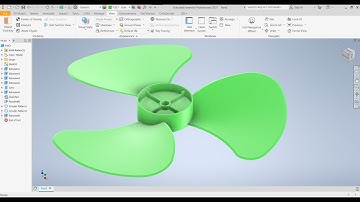 Vẽ cánh quạt trong Inventor || Propeller in Inventor