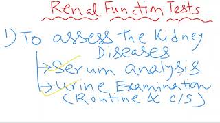 RENAL FUNCTION TESTS: PART 1