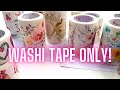 WASHI TAPE ONLY planner spread! The Washi Tape Shop Spring plan with me