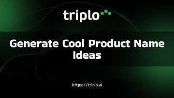 Get Creative with Triplo AI: Generate Cool Product Name Ideas