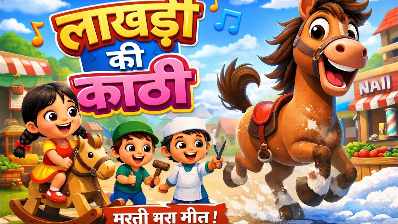 Lakdi Ki Kaathi 3D Cartoon | Hindi Nursery Rhyme for Kids | Animated Rhymes l
