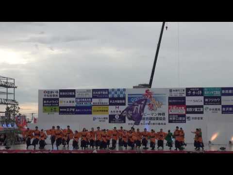 かみす舞っちゃげ祭り２０１６　筑波大学斬桐舞　「喝彩・ステージ1回目」