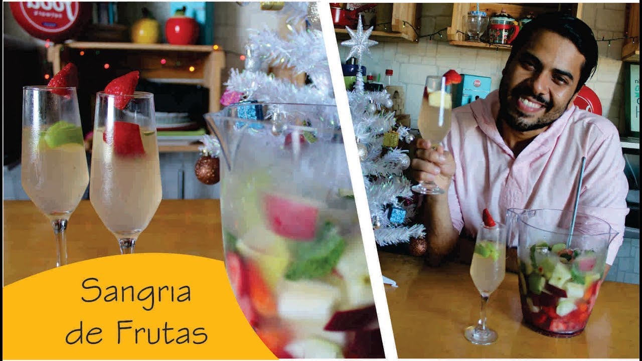Como Fazer Sangria de Espumante Receita Rápida e Fácil YouTube
