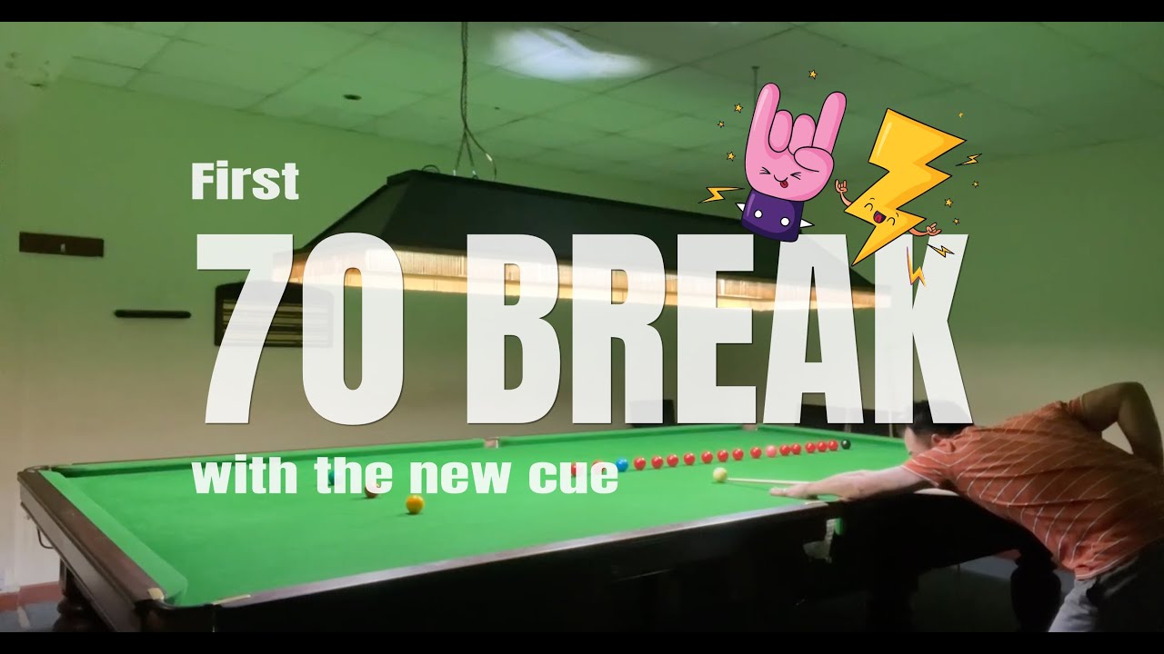 Image of video the FIRST 70 Break 🤘 (with my awesome new snooker cue!) 19