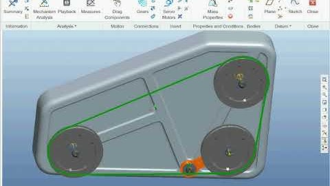Tutorial  Create belt connection - Creo