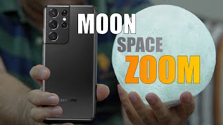 Samsung Galaxy S21 Ultra 100x Space ZOOM test - can it capture the Moon? (Moon Zoom Test)