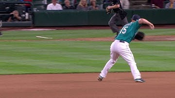 TEX@SEA: Seager makes a sliding stop to nab Andrus