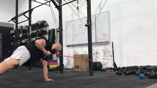 Functional Strength - Single Arm Plank Band pull hold - ON AIR