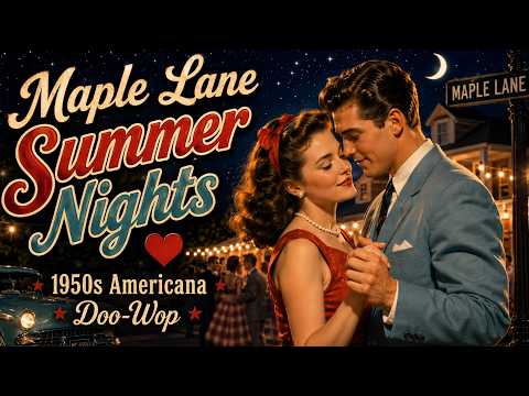 Maple Lane Summer Nights ❤️ 1950s Americana Doo-Wop Love Songs | Oldies Playlist