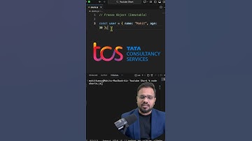 JavaScript Interview Question: Freeze Object (Immutable) | Object.freeze Explained #dsa #coding
