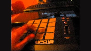 Making a beat with the Akai Mpd18