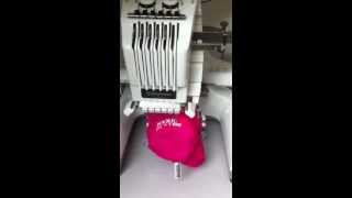 Embroidering A Balls To Cancer Cap On Brother Pr650 Embroid
