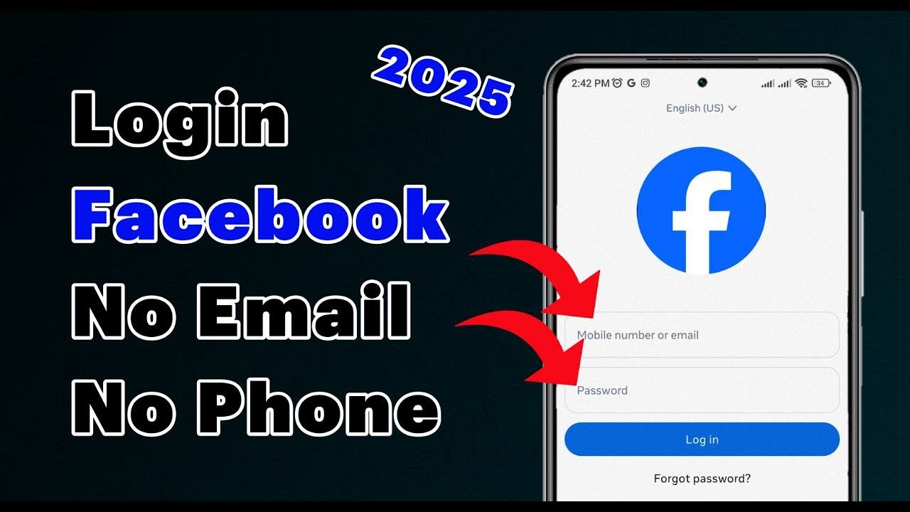 How to Login to Facebook Without Email or Phone Number 2025 | Easy Step-by-Step Guide