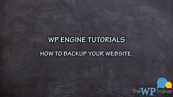 WP Engine - How to Backup your WordPress Site Tutorial - WordPress