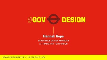Hannah Kops: Futureproof Design / Gov Design Meetup #1