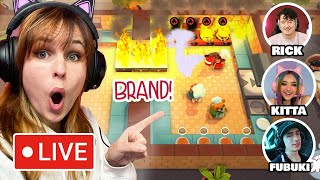 EXTREME CHAOS IN DE KEUKEN! - Overcooked 2 met KITTA, RICK en FUBUKI screenshot 2