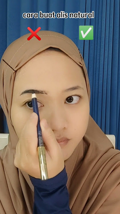 cara buat alis Natural
