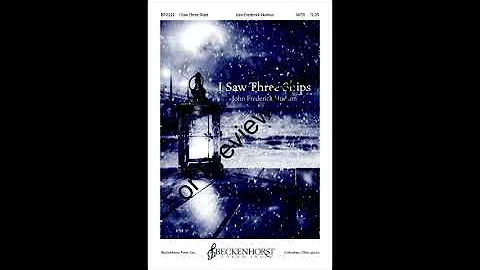 hudson   I saw three ships - SATB
