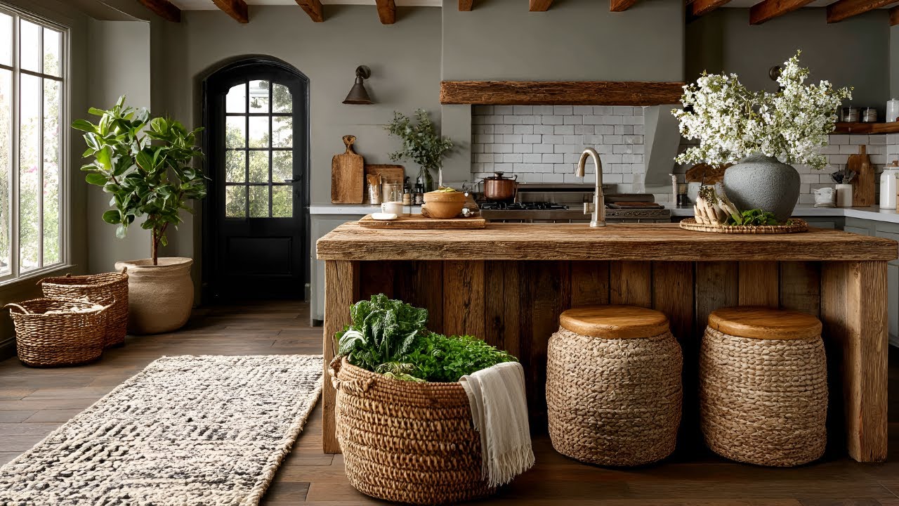 Farmhouse Rustic Cottagecore Kitchen Makeover | Timeless Cozy Ideas for a Warm & Welcoming Home