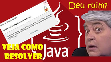 Arquivo Bloqueado pela Segurança do Java - Veja como resolver