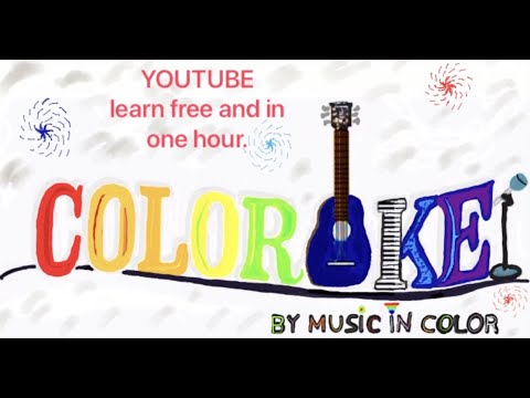 COLOROKE & Music in Color, lesson # 2, how to read Music in Color, is like playing a fun & easy game